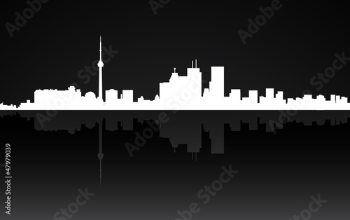City Toronto panorama, vector