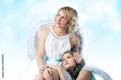 two angels together