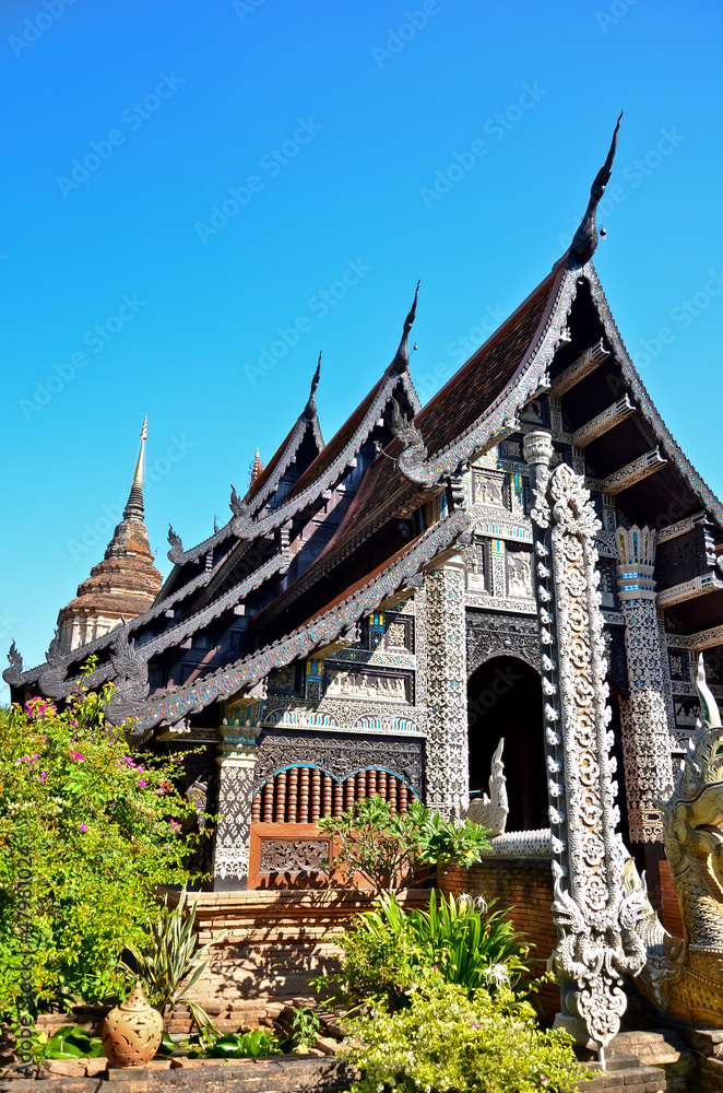Temples in Chiang Mai, Thailand.