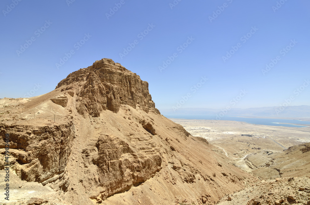 Masada stronghold mountain.