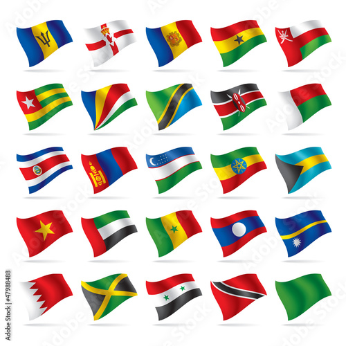 Set of world flags 5