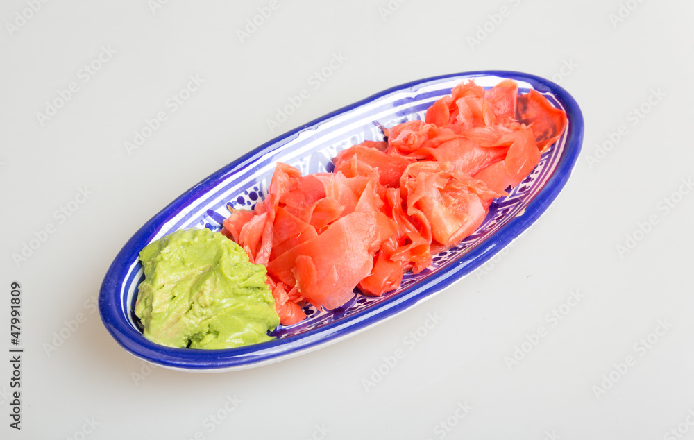 Wasabi and Sushi Ginger