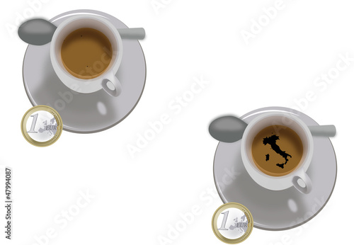 tazzina con caffè