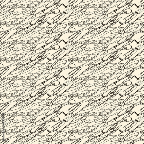 Abstract seamless vintage hand write pattern
