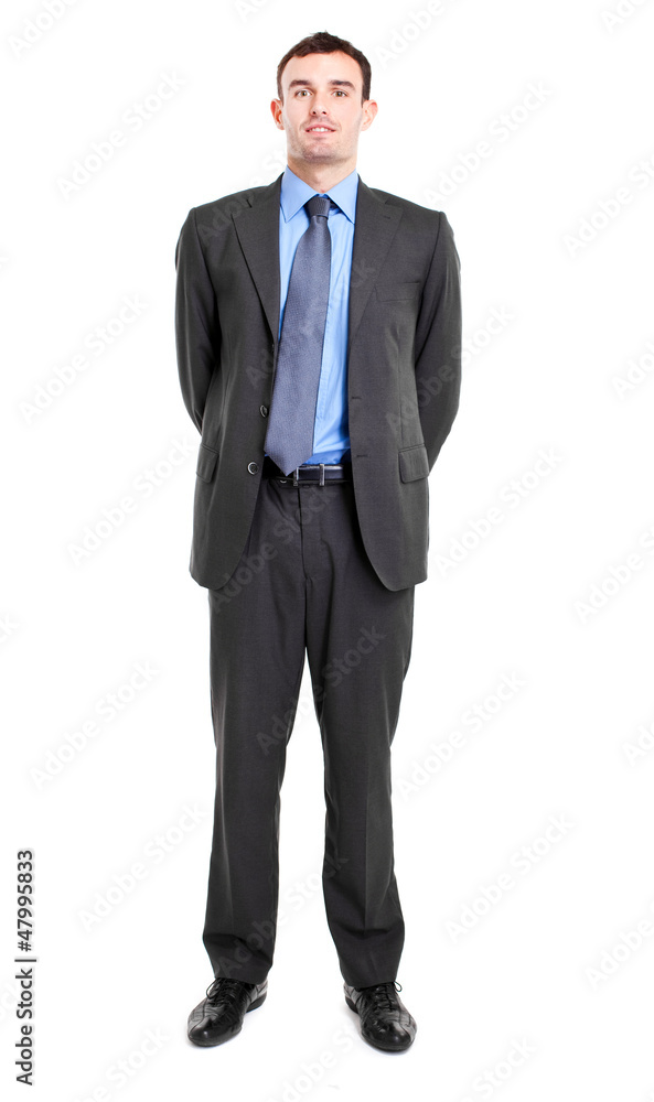Full length businessman isolated on white Full length businessman isolated on white