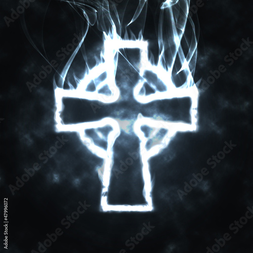 celtic cross in the smoke