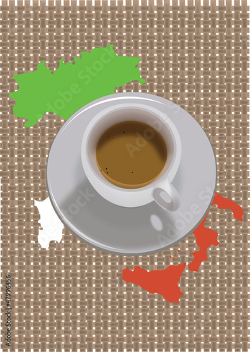 tazzina con caffè