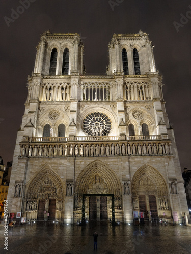 Notre Dame by Night, Paris, France #47997061
