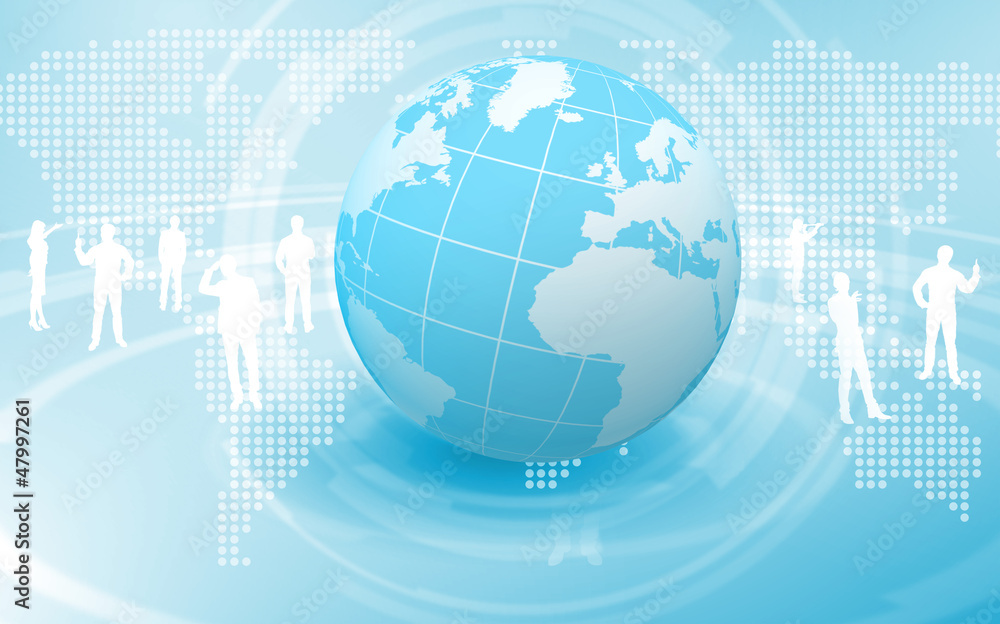 Planet as symbol of social networking Planet as symbol of social networking