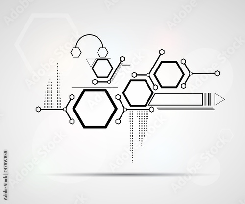 Social network connected by a cell background