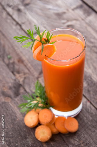 Fresh made Carrot Juice