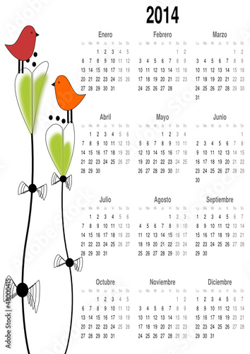 Calendario para el 2014