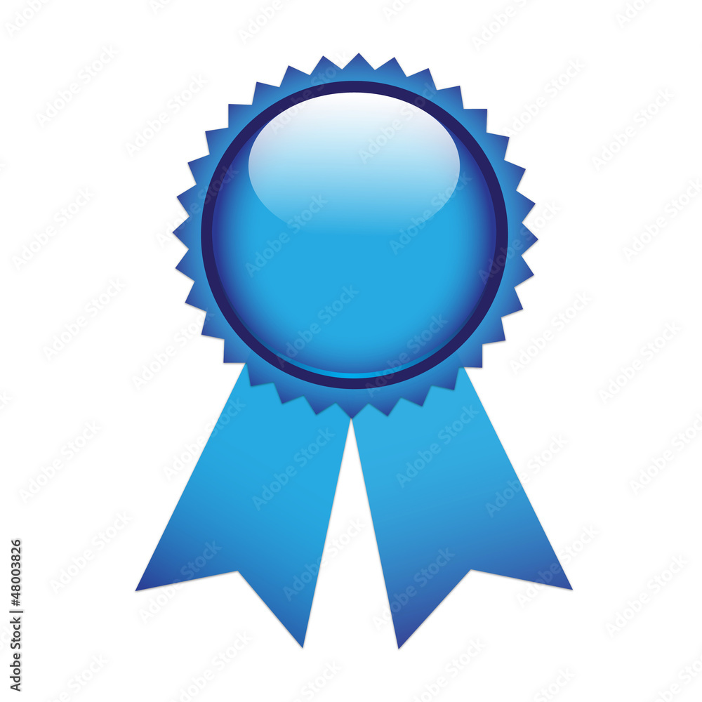 Blue prize ribbon Blue prize ribbon