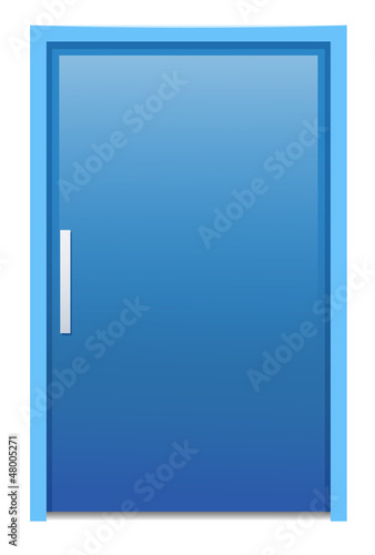 A blue door