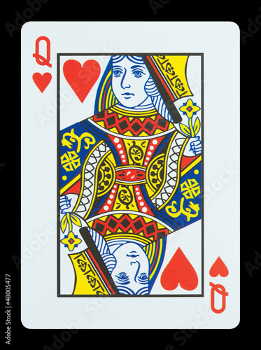 Playing cards - Queen of hearts