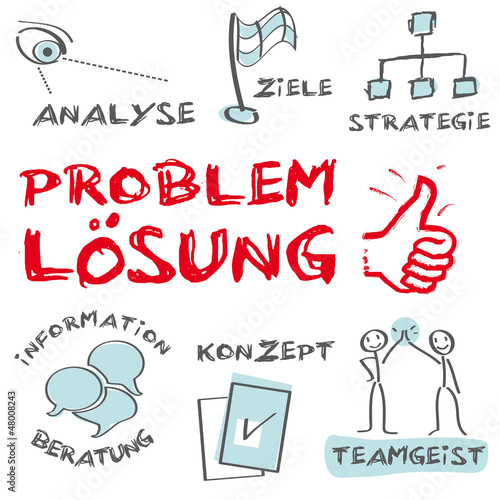 Problemlösung, Problem, Analyse, Lösung, Cloud