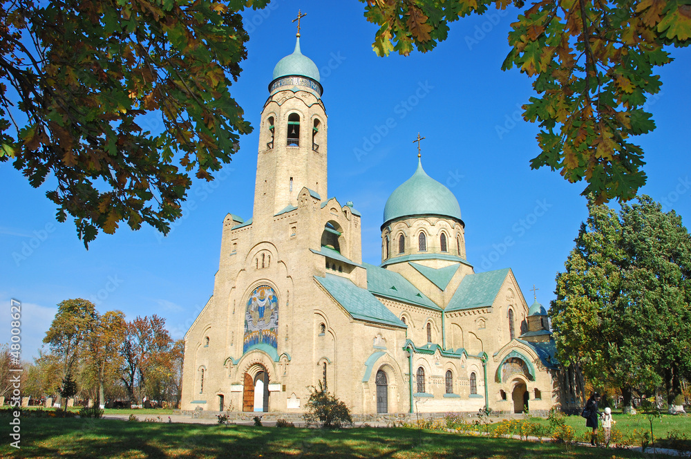 brick church in Ukraine