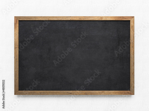 Blank old blackboard photo