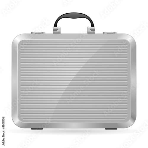 Silver briefcase