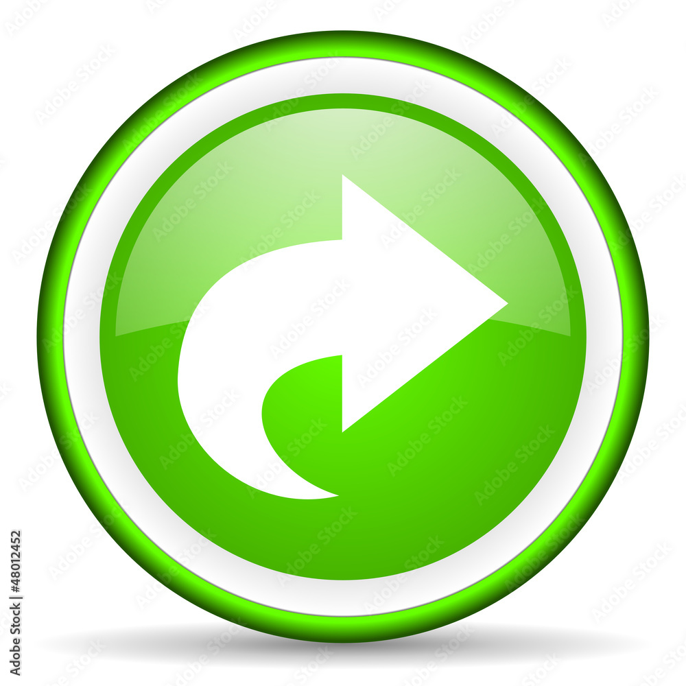 next green glossy icon on white background next green glossy icon on white background