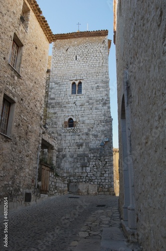 Fototapeta Naklejka Na Ścianę i Meble -  The white Penitents chapel at Saint-Paul de Vence