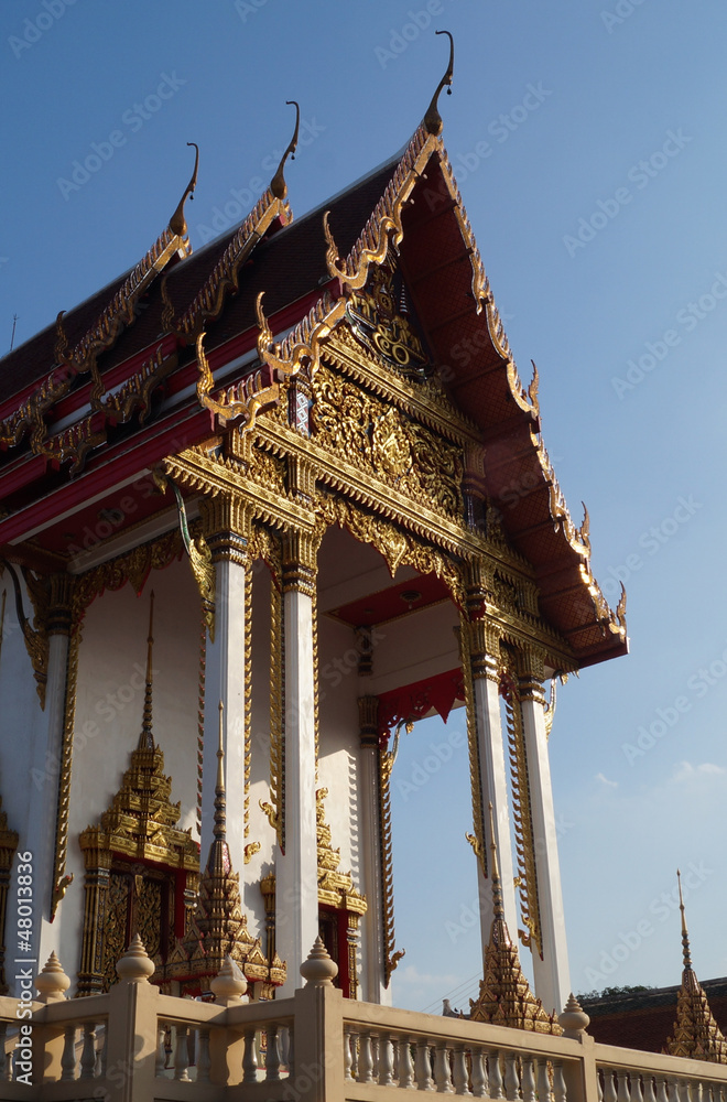 Naklejka premium The Chapel at Wat Sai,Bangkok, Thailand