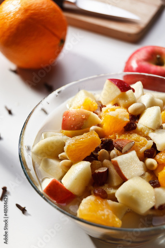 Fruit salad with spice