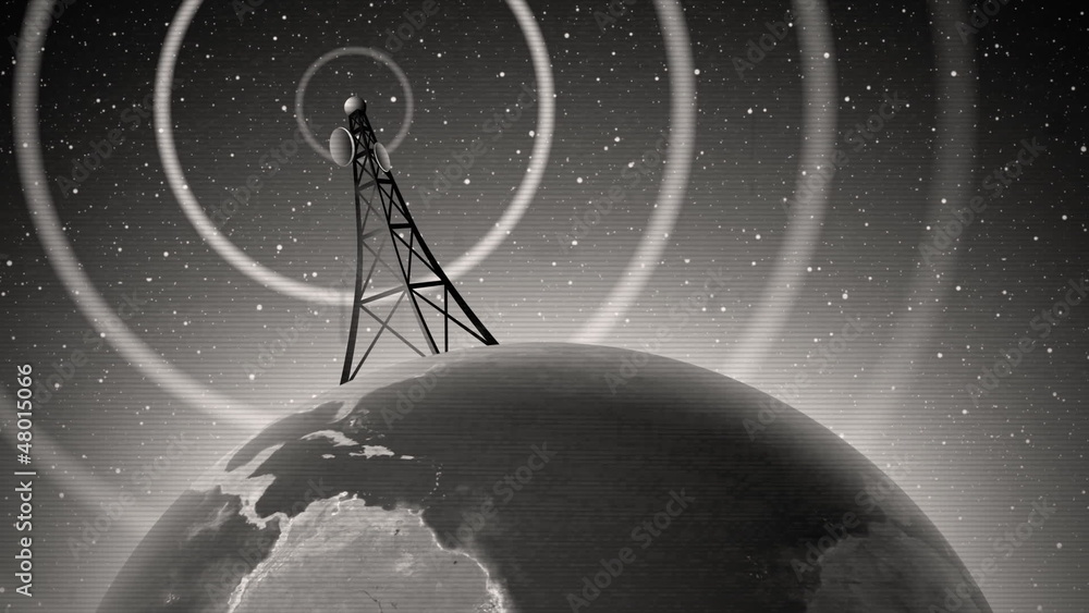 Retro Antenna Broadcasting Signal