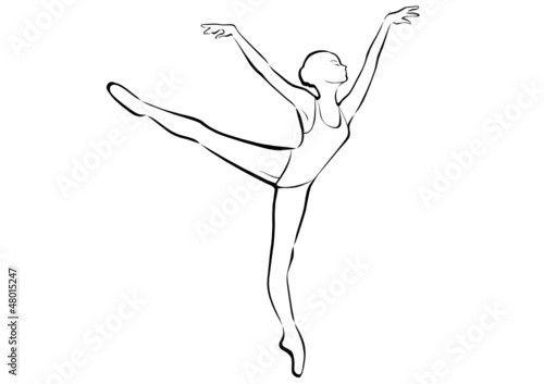 Silhouette ballerina classica