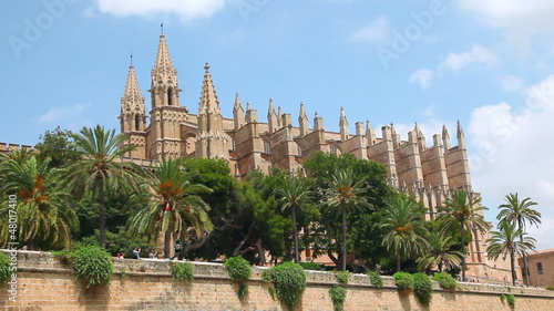 Cathedral La Seu in Palma de Mallorca, Mallorca Island, Spain