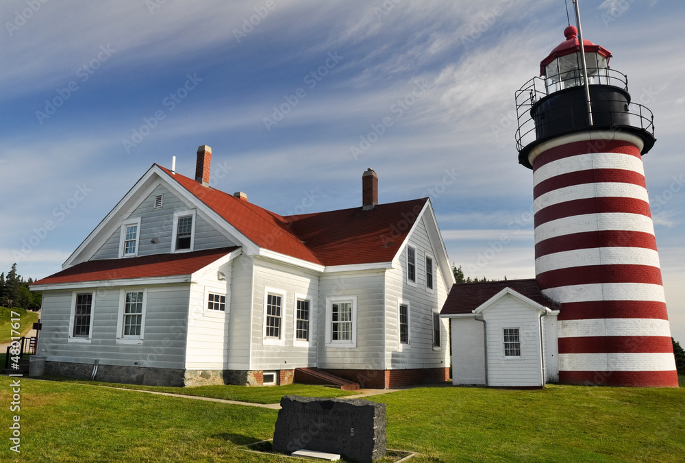 West Quoddy Head Lighthouse, Maine (USA)