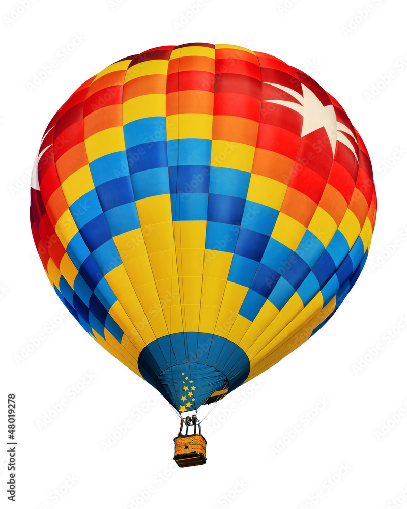 Naklejka premium hot air balloon isolated