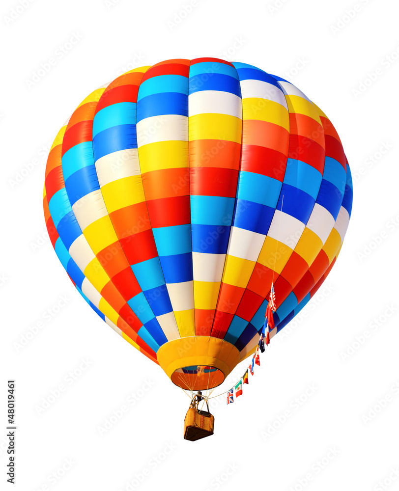 Naklejka premium hot air balloon isolated