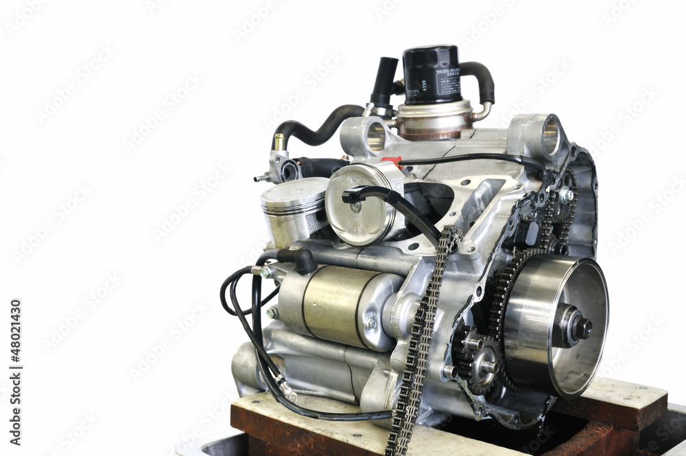 Fototapeta premium バイクエンジンの整備