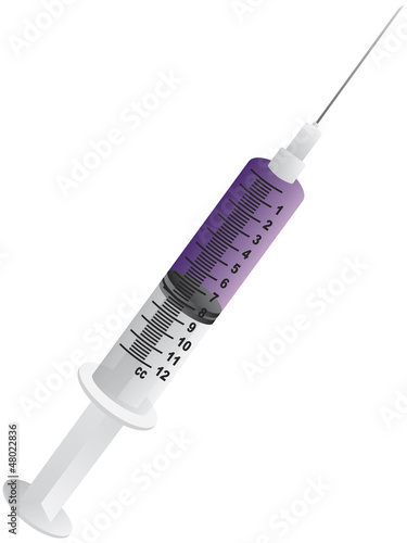 Hypodermic Syringe Needle Illustration