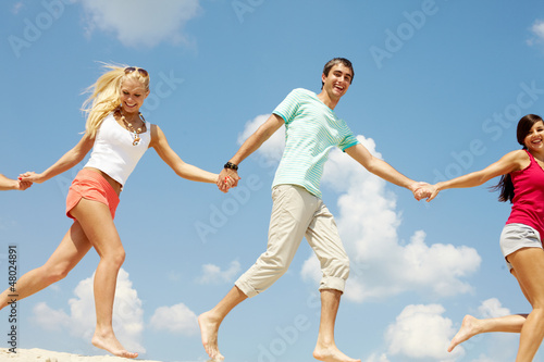 Running on beach