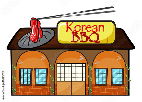 A korean bbq shop