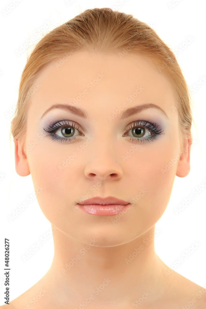 beautiful young woman with bright winter make-up beautiful young woman with bright winter make-up