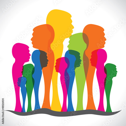 colorful people background