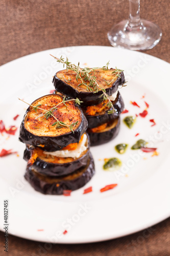 Grilled eggplant