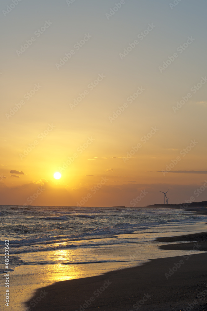 Fototapeta premium Coastal Windmills