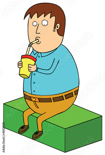 drinking milkshake