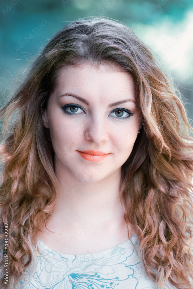 Portrait of young woman outdoor Portrait of young woman outdoor