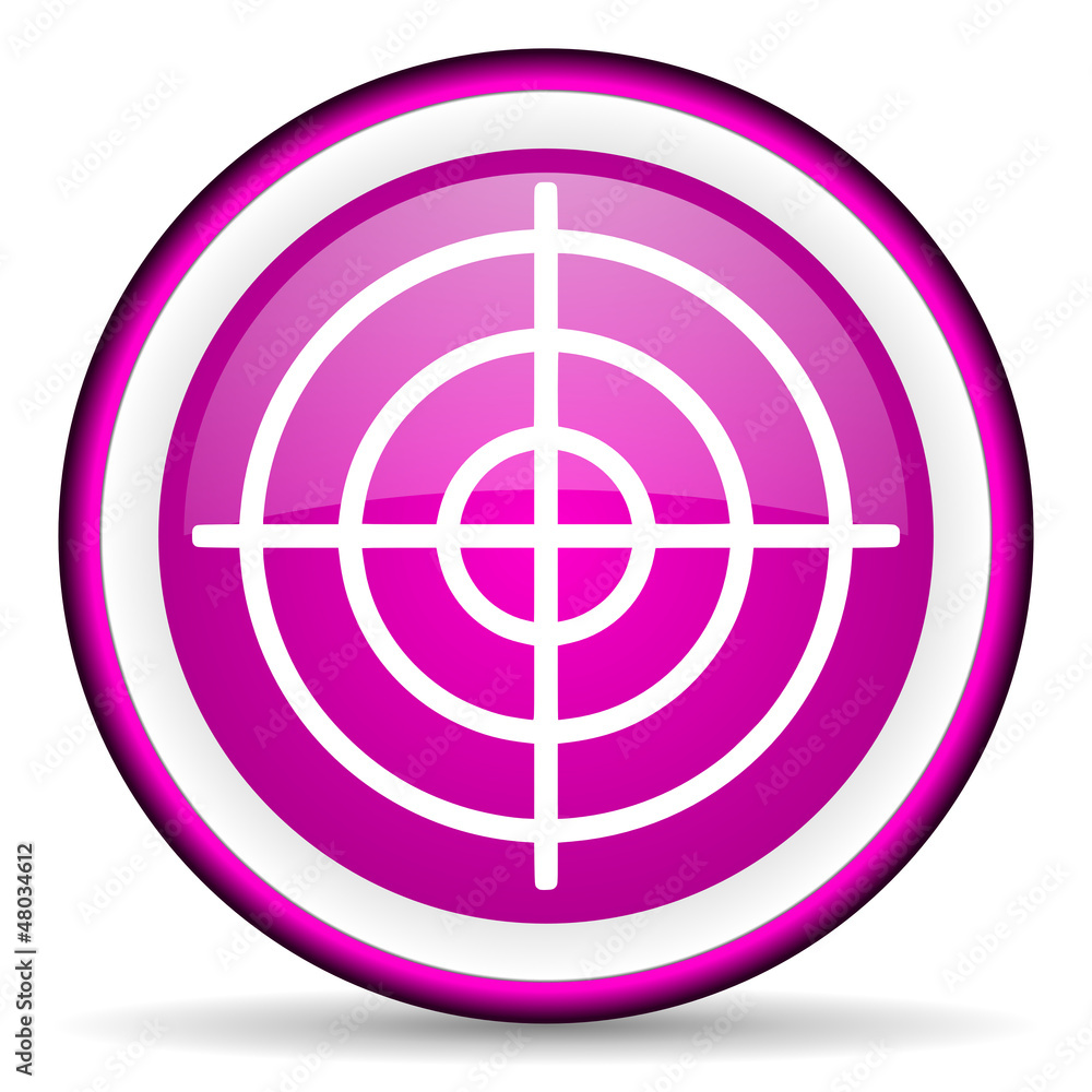 target violet glossy icon on white background target violet glossy icon on white background