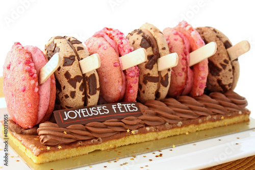 Tablou pe pânză Bûche de macaron