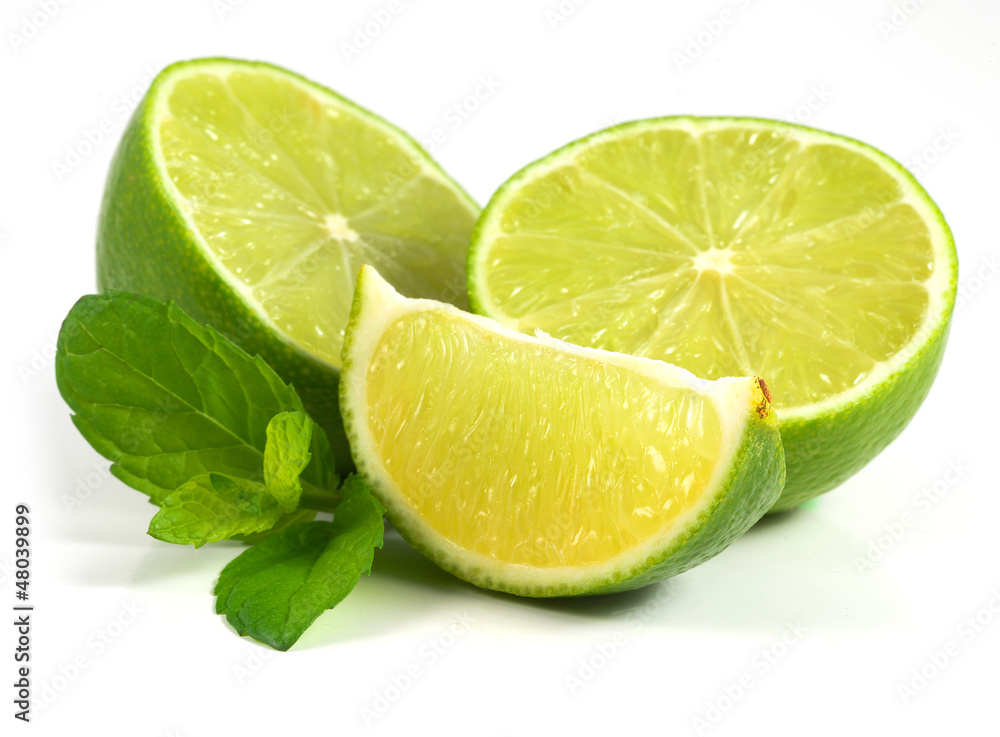limes with mint limes with mint