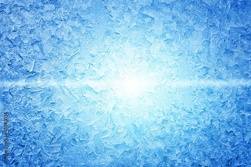 Frozen window photo