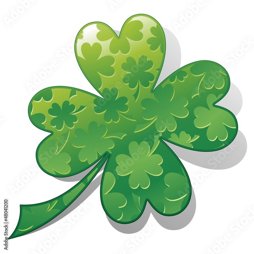St Patrick Shamrock Luck Symbol Design-Quadrifoglio Fortuna