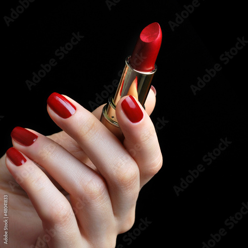 Red lipstick
