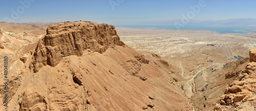 Masada panoramic view. photo